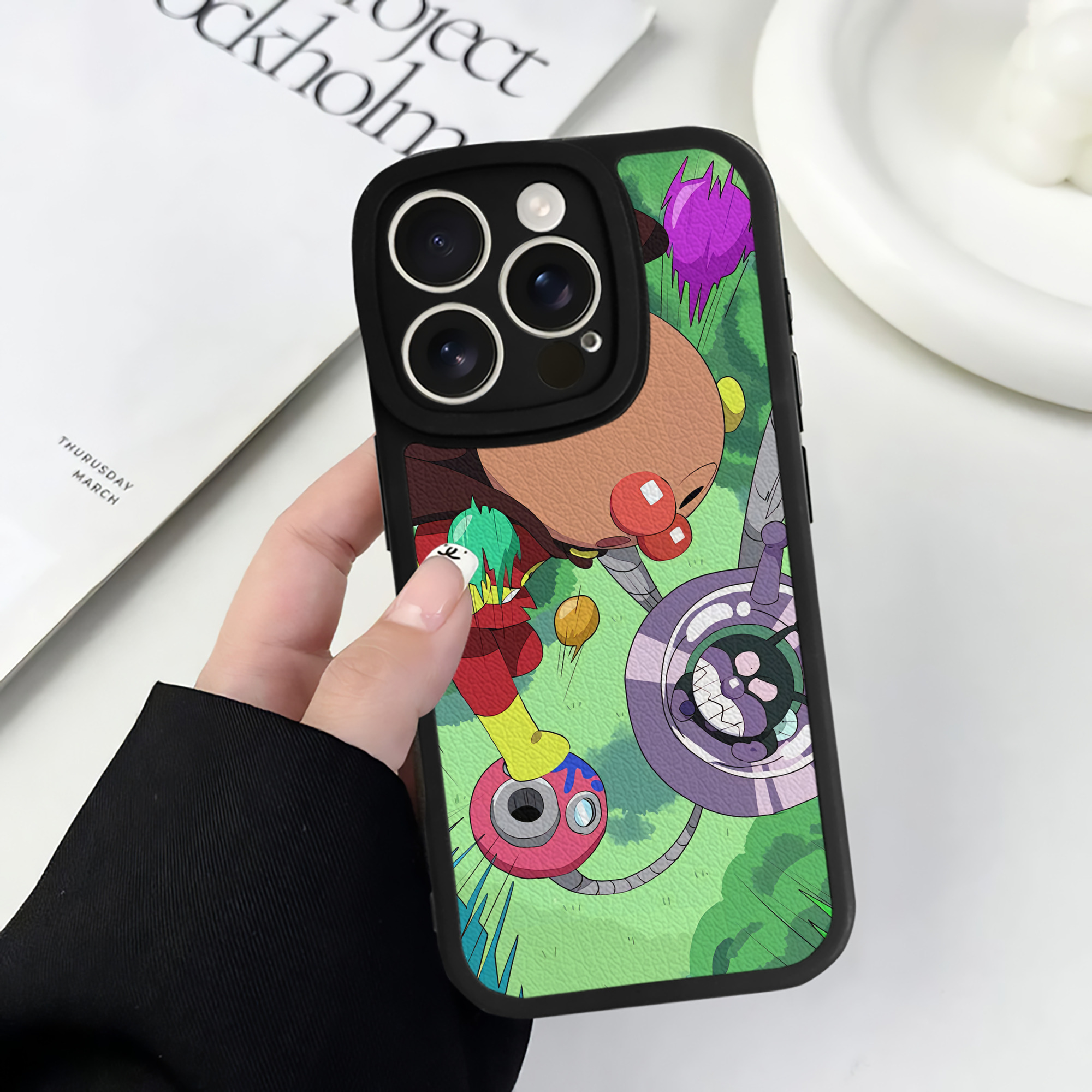 （画像用） アンパンマン Anpanman 【iPhone 16シリーズ対応】シリコンスマホケース（レザー調） 材質：シリコン